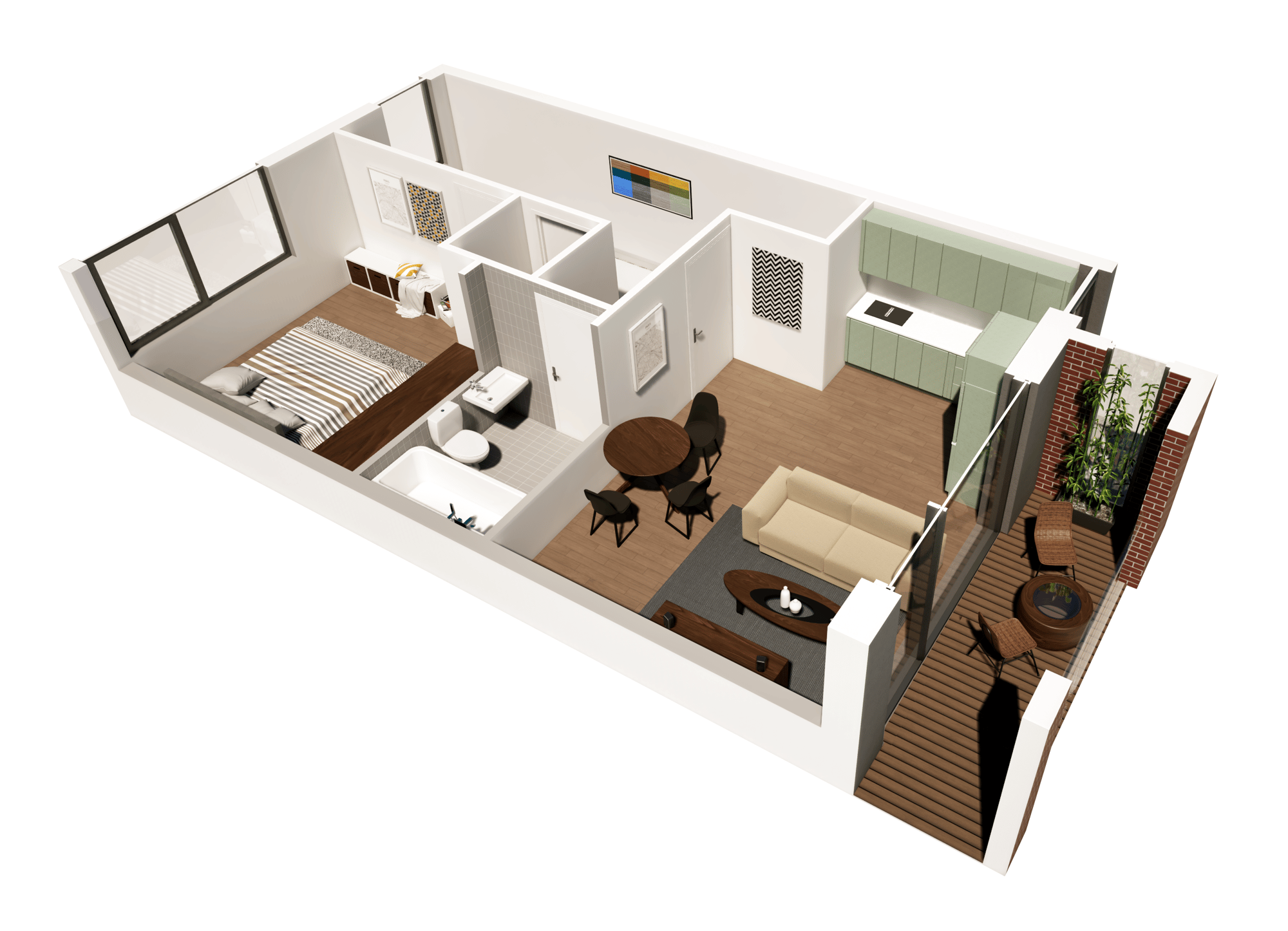 First Floor One-Bed