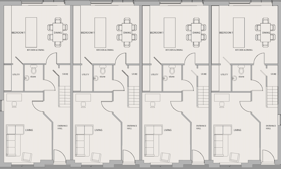 Ground Floorplan G Birth Gray