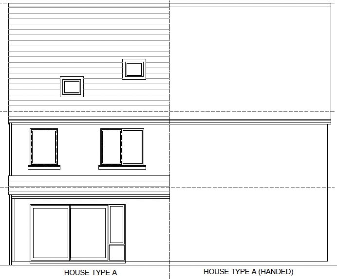 Type A Rear elevation
