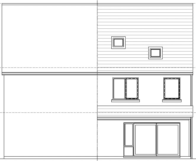 Type C Rear elevation