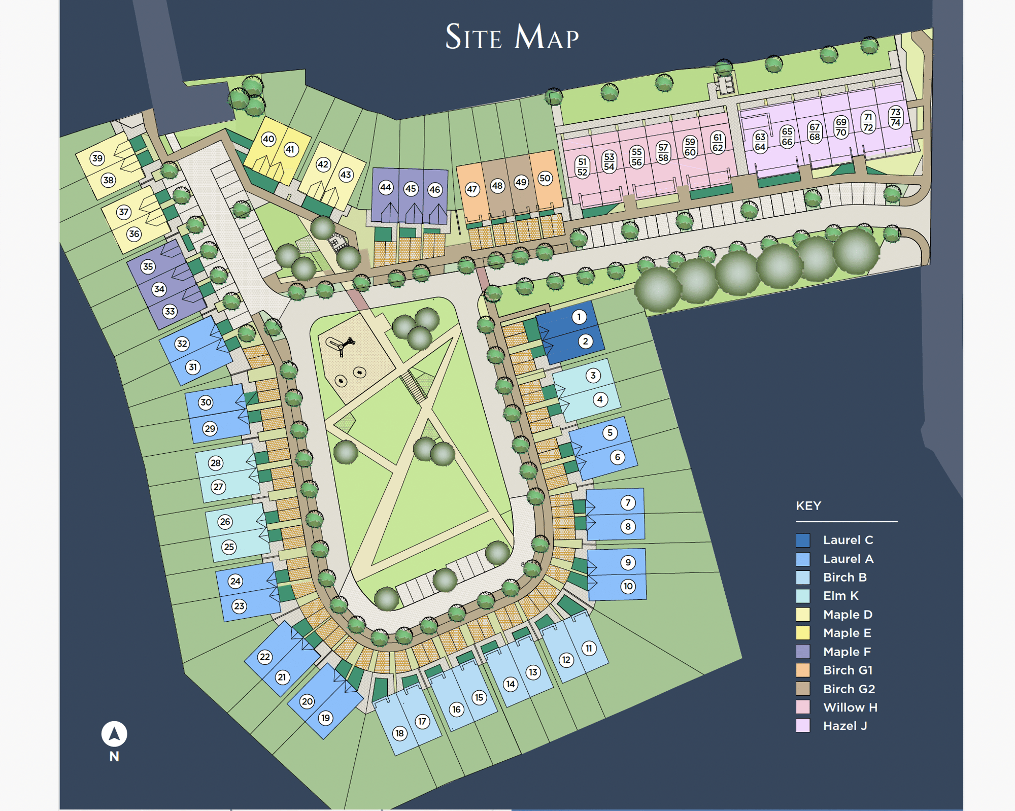the tannery site map july
